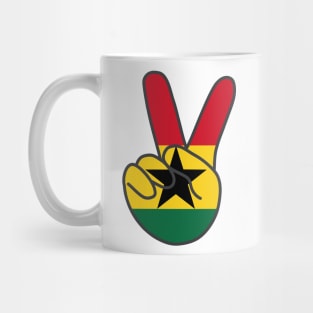 Ghana Flag V Sign Mug